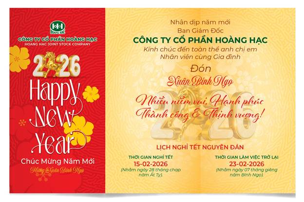 NEW YEAR'S MESSAGE TO THE EMPLOYEES OF HOANG HAC COMPANY